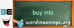 WordMeaning blackboard for buy into